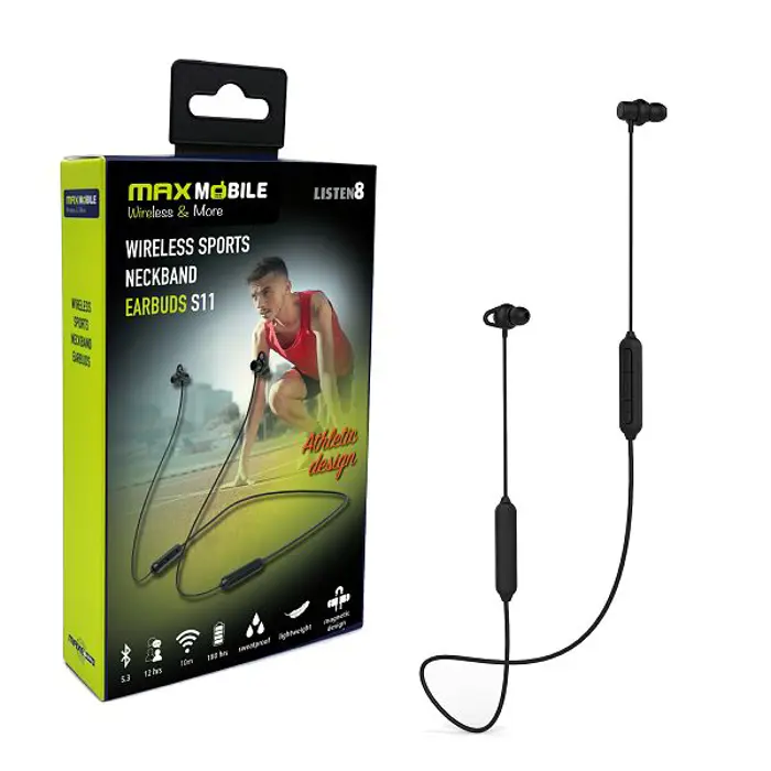 MAXMOBILE SLUŠALICE BLUETOOTH S11 STEREO crna