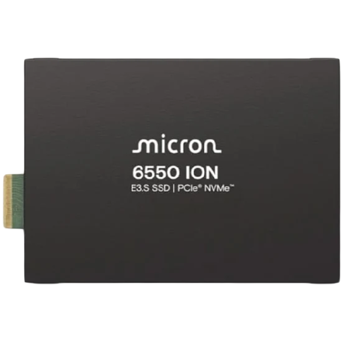 Micron 6550 ION 30720GB NVMe E3.S (7.5mm) Enterprise SSD Single Pack, MTFDLBQ30T7THL-1BK1DFCYYR