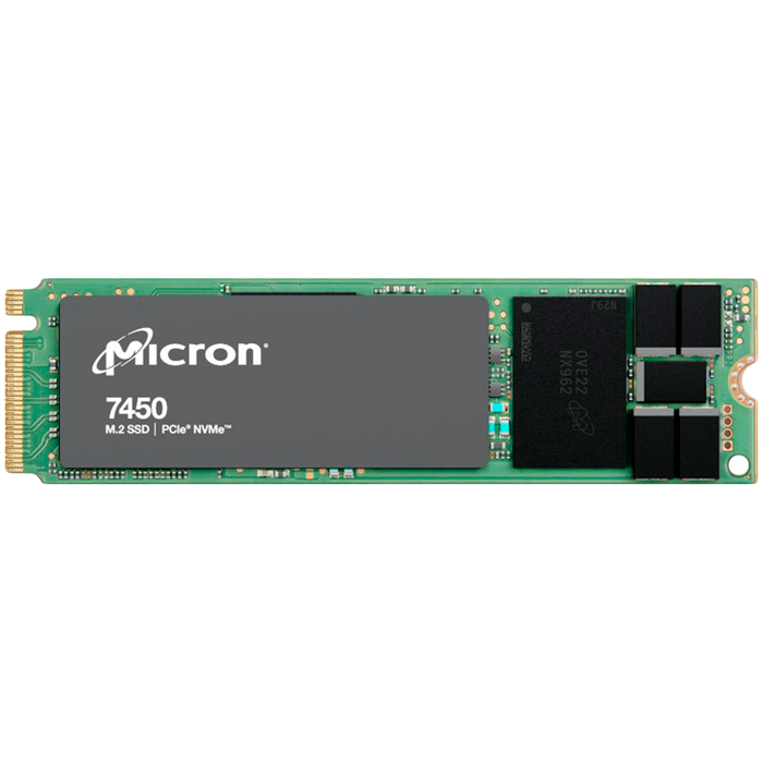 MICRON 7450 MAX 400GB NVMe PCIe M.2 2280 Non-SED Enterprise SSD, MTFDKBA400TFS-1BC1ZABYYR
