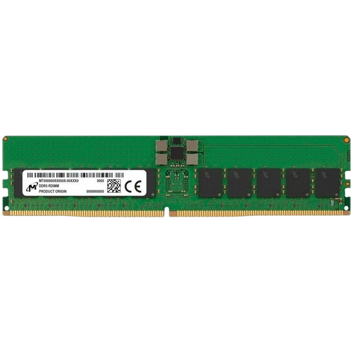 MICRON DDR5 RDIMM 48GB 1Rx4 5600 CL46 (24Gbit) (Tray), MTC20F104XS1RC56BB1T