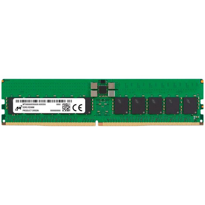 Micron DDR5 RDIMM 64GB 2Rx4 5600 CL46 (16Gbit), MTC40F2046S1RC56BD1