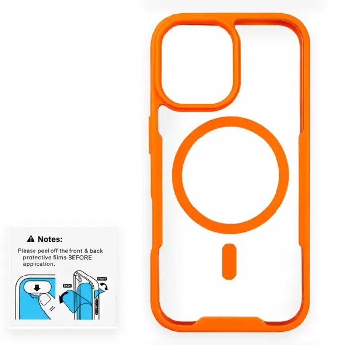 MM TPU IPHONE 15 - MAGSAFE TOP narančasta