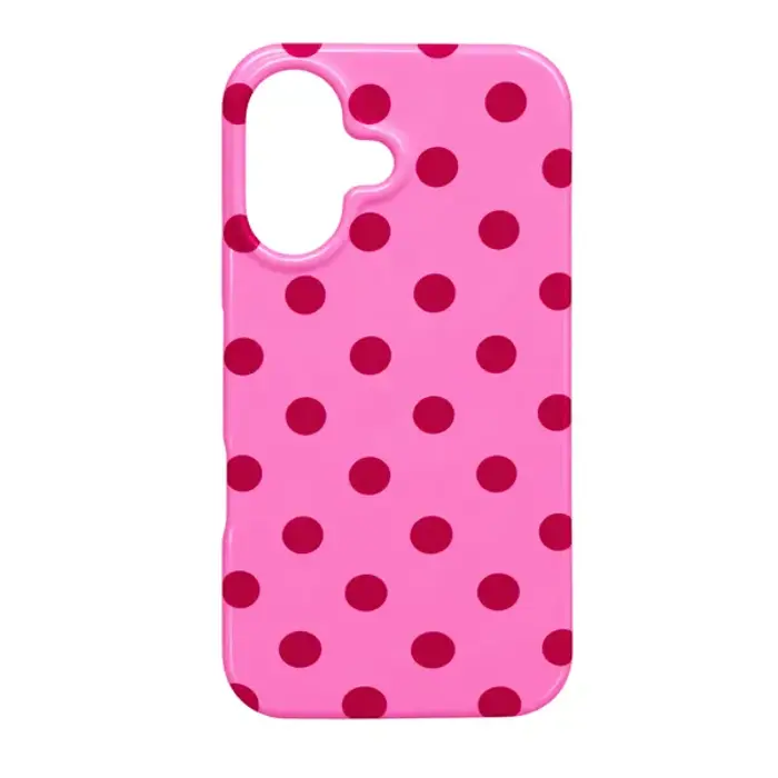 MM TPU IPHONE 16 - DOTS ON Pink