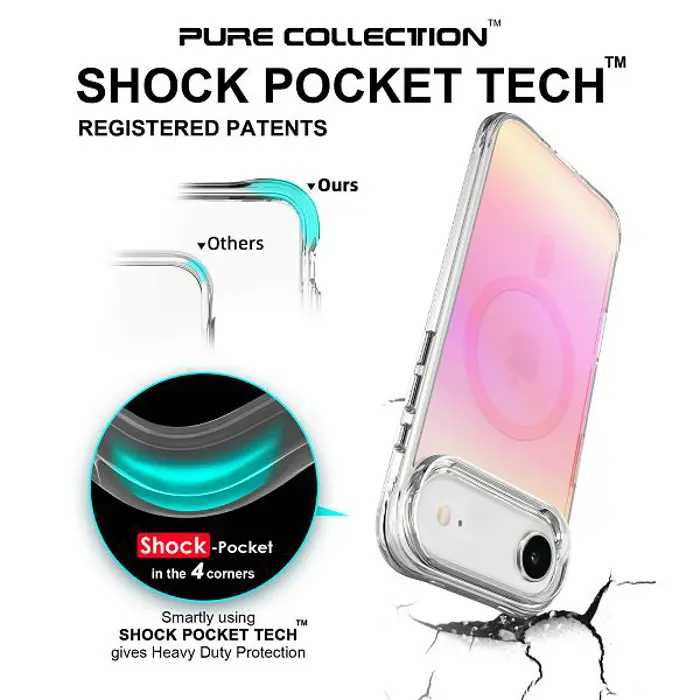 MM TPU IPHONE AIR - DROP-PROOF PURE SPLENDOUR MAGSAFE pink