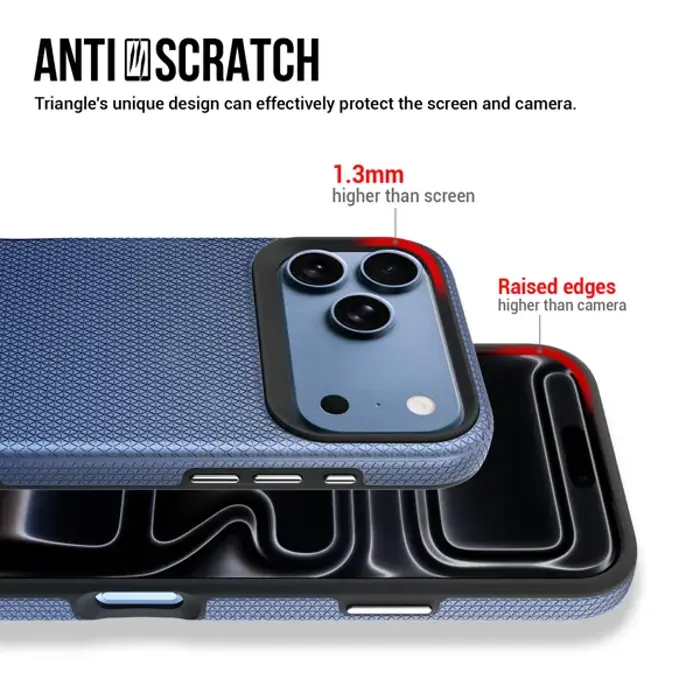 MM TPU IPHONE 18 PRO MAX/17 PRO MAX DROP-PROOF HARD DOUBLE Blue