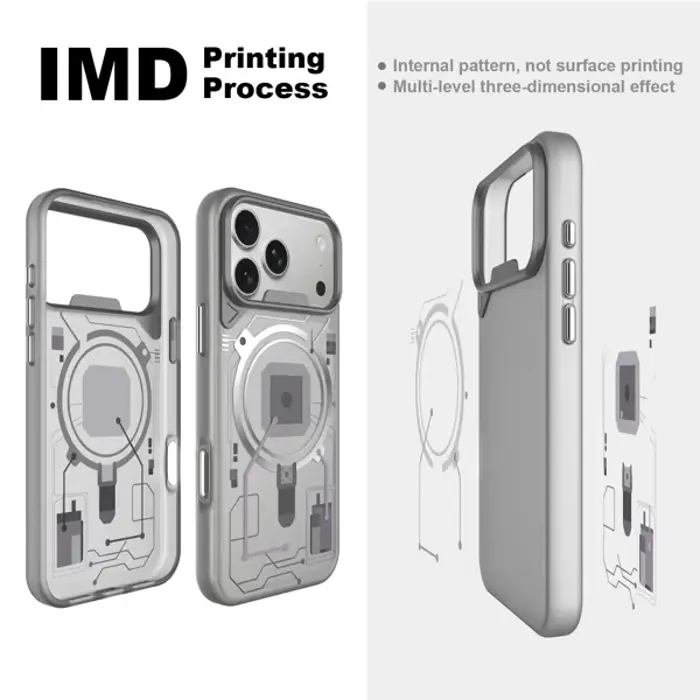 MM TPU IPHONE 18 PRO MAX/17 PRO MAX DROP-PROOF MAX TRANSP.Magsafe METAL FRAME