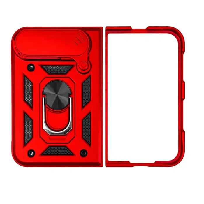 MM TPU IPHONE DUO ANTI-SHOCK WITH RING crvena