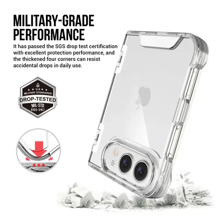 MM TPU IPHONE DUO DROP-PROOF LIGHT clear