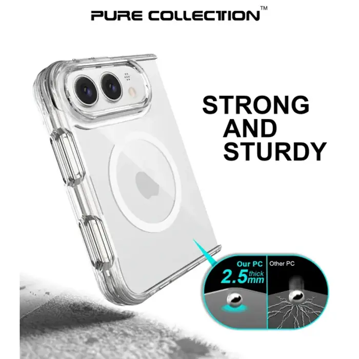 MM TPU IPHONE DUO DROP-PROOF PURE MAGSAFE clear