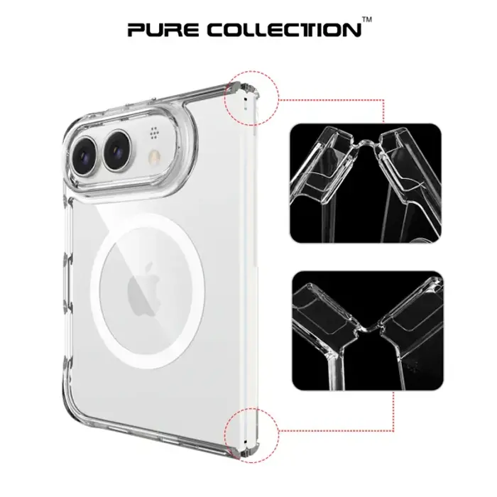 MM TPU IPHONE DUO DROP-PROOF PURE MAGSAFE clear