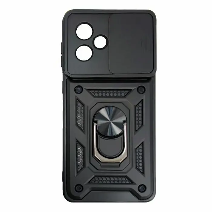 MM TPU MOTOROLA MOTO G54 5G ANTI-SHOCK WITH RING crna