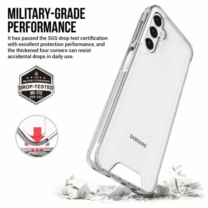 MM TPU SAM GALAXY S24 PLUS/S25 PLUS - DROP-PROOF LIGHT clear