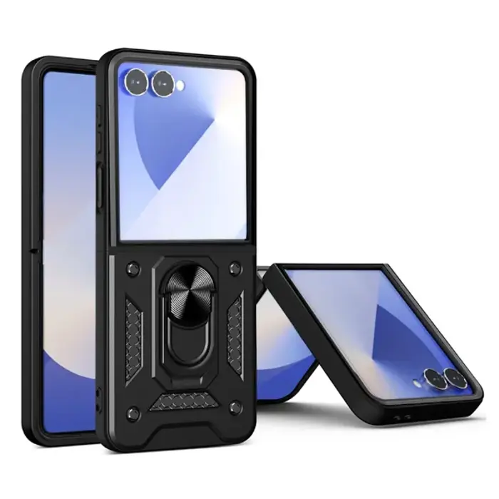 MM TPU SAM GALAXY Z FLIP 8 ANTI-SHOCK WITH RING II crna