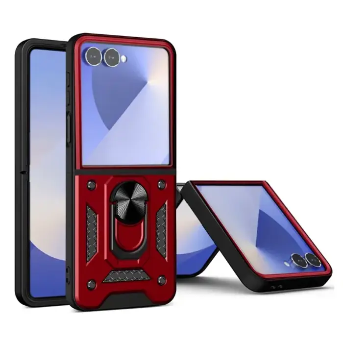 MM TPU SAM GALAXY Z FLIP 8 ANTI-SHOCK WITH RING II crvena