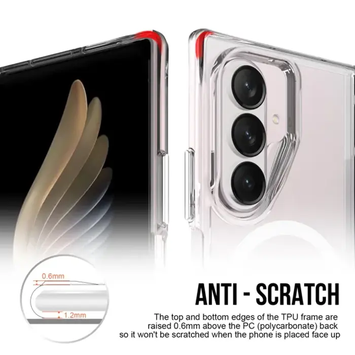 MM TPU SAM GALAXY Z FOLD 8 ULTRA - DROP-PROOF PURE MAGSAFE Clear