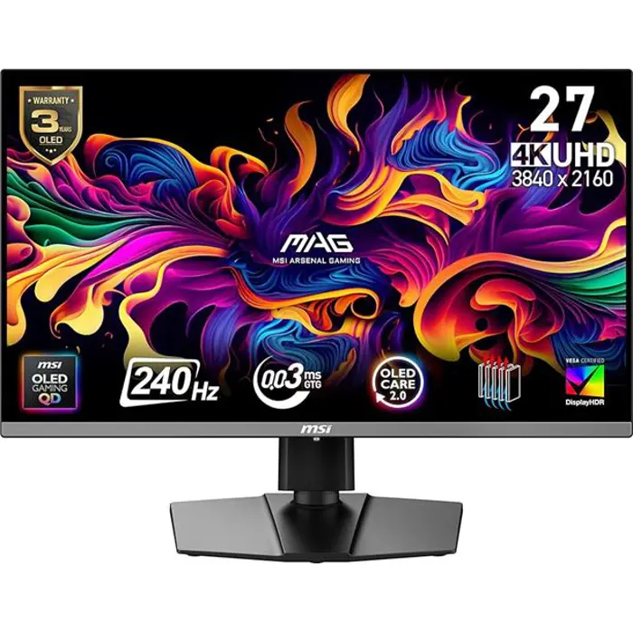 MON 27 MSI MAG 272UP QD-OLED X24, 9S6-3CD79A-024