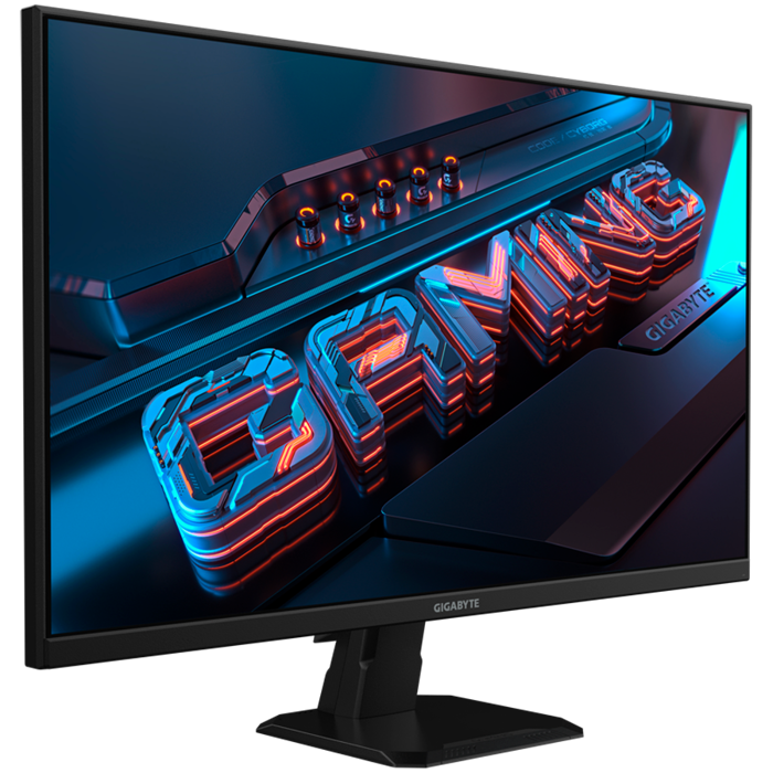 Monitor GIGABYTE GS27QA EU, 27" SS IPS, 2560 x 1440 (QHD), 300 cd/m2, 1000:1, 180Hz, HDMI, DisplayPort, AMD FreeSync, HDR Ready, Tilt, GS27QA EU