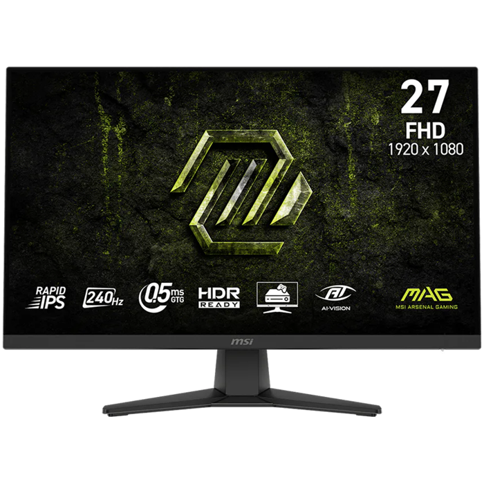 Monitor MSI MAG 272F X24, 27", FHD, Rapid IPS, 240Hz, AMD FreeSync Premium, HDR Ready, 2x HDMI 2.0, 1x DP 1.2a, MAG 272F X24