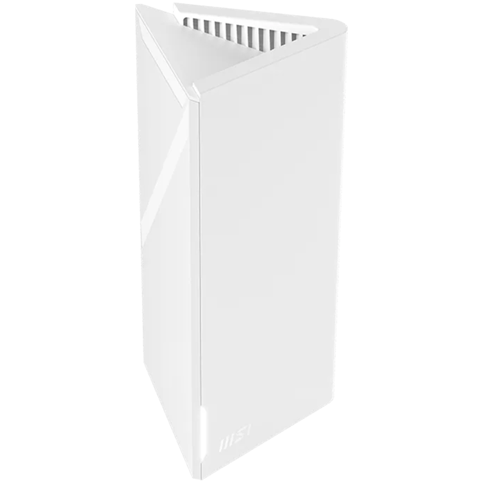 MSI MRBE50- 2PK Roamii BE Lite Mesh System, Quad Core 1.5GHz, 2.4GHz / 5GHz, WPA-PSK / WPA2-PSK / WPA3-PSK, MLO, MU-MIMO, OFDMA, Int. antenna x4, 302-8ZD21EE-000