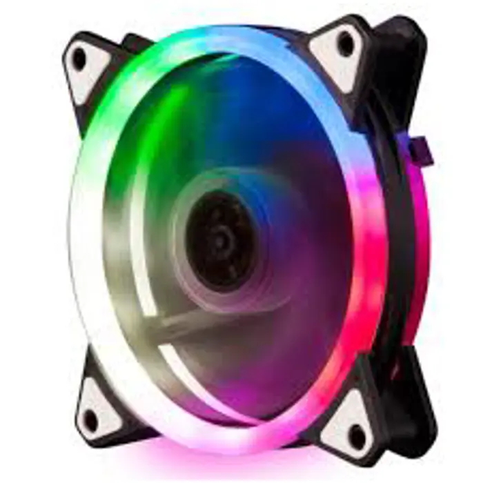 NaviaTec PC Case Fan 120mm, Colorful LED NVT-FAN120 COLOR