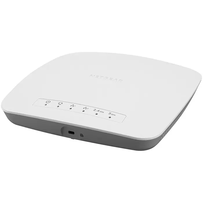 Netgear AP, Dual Band, AC standard, (2.4GHz - 300Mbps; 5GHz - 867Mbps), Standalone, Cloud and Ensemble deployment, 2 x 10/100/1000 RJ45, WAN port supporting IEEE 802.3af or 802.3at PoE, max 200 client