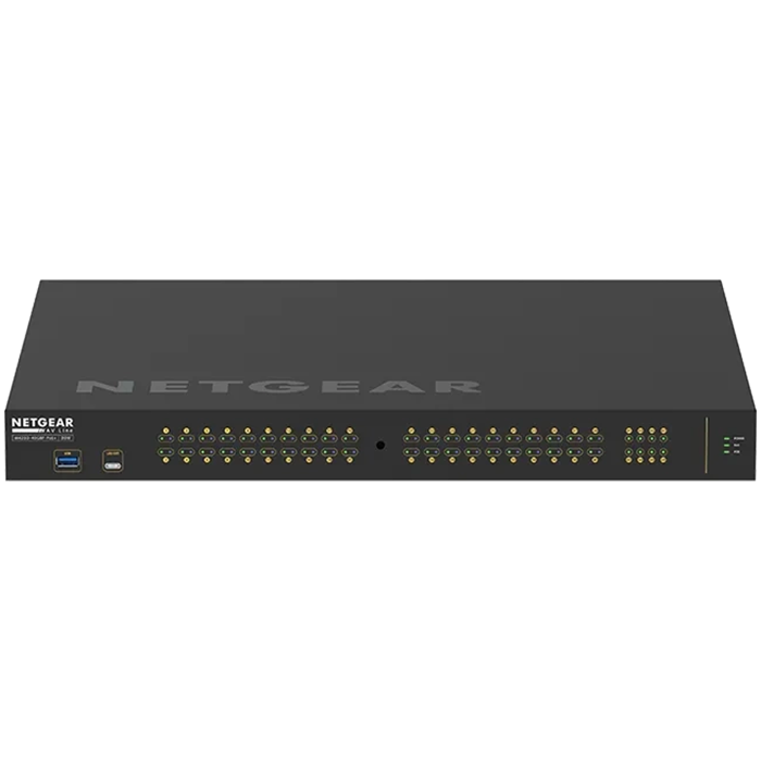NETGEAR M4250 Series, 40x1G PoE+ 480W and 8xSFP Managed Switch, 96Gbps, 1U rackmount, PoE Power Load 30W, GSM4248P-100EUS
