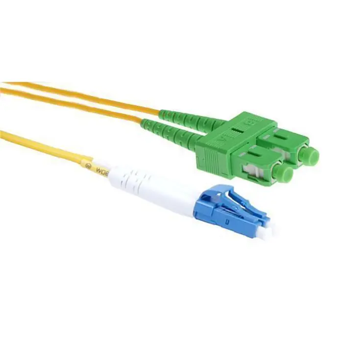 NFO Patch cord, LC UPC-SC APC, Singlemode 9 125, G.657A2, Duplex, 15m, NFO-PCDSM-15060