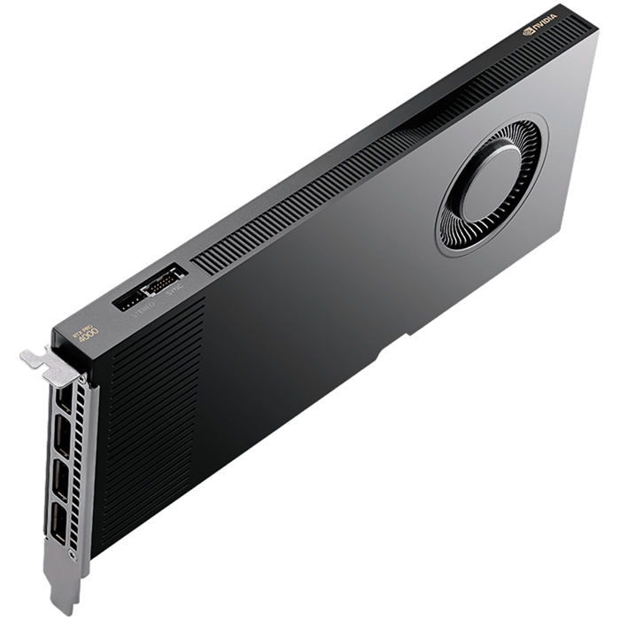 NVIDIA RTX 4000 PRO Blackwell PCI-Express x16 Gen 5.0, 11.2 x 24.1 cm, L FMHL Single Slot, 24 GB GDDR7 ECC 192-bit, 672 GB/s 140W, VCNRTXPRO4000-SB