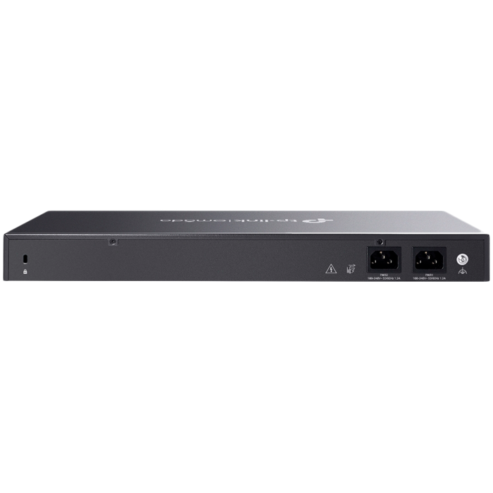 Omada 24-Port SFP L2+ Managed Switch 20× Gigabit SFP Ports, 4× Gigabit SFP/RJ45 Combo Ports, 4× 10G SFP+ Slots, RJ45/Micro-USB Console Port 1U 19-inch Rack-mountable Steel Case Integration with Omada