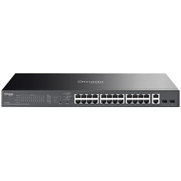 Omada 28 Port Gigabit Easy Managed Switch with 24 Port PoE, ES228GP