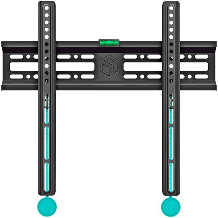 ONKRON Fixed TV Wall Mount for 32 to 65-inch Flat Panel TVs Digital Panels 50 kg, Black