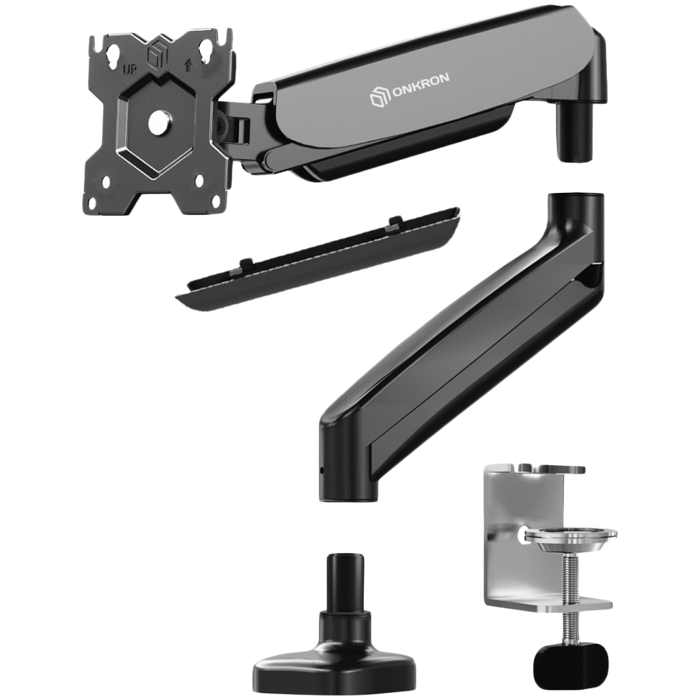 ONKRON Monitor Desk Mount for 13 to 32-Inch LCD LED OLED Screens up to 8 kg, Black, G50-B