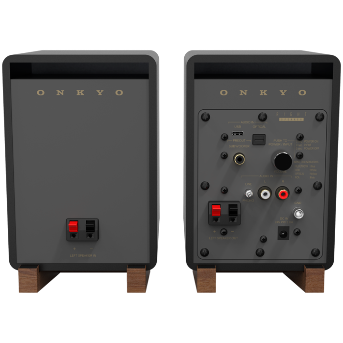 Onkyo Creator Series GX-10DB Powered Speakers, Black, pair, GX10DBBCUU