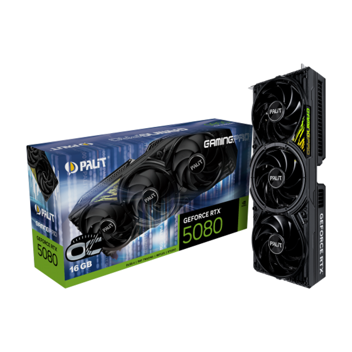 Palit RTX5080 GamingPro OC, 16GB GDDR7, NE75080S19T2-GB2031A