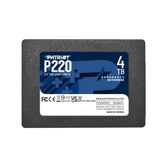 Patriot 2,5" 256 GB SSD, P220, SATA III, CRU-P220S256G25
