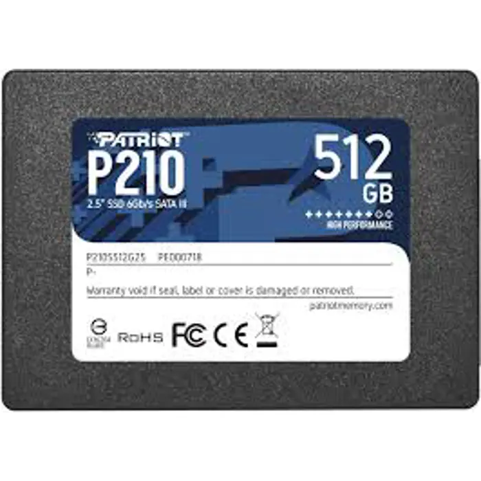 Patriot P210 512GB SATA3 SSD 2.5", 77360
