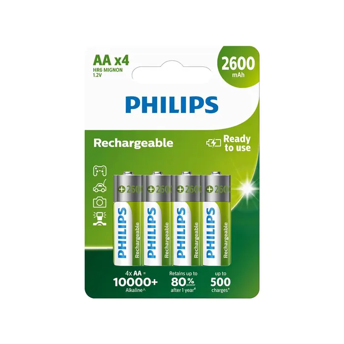 Philips punjive baterije AA,2 komada, 2600 mAh, R6B4B260/10