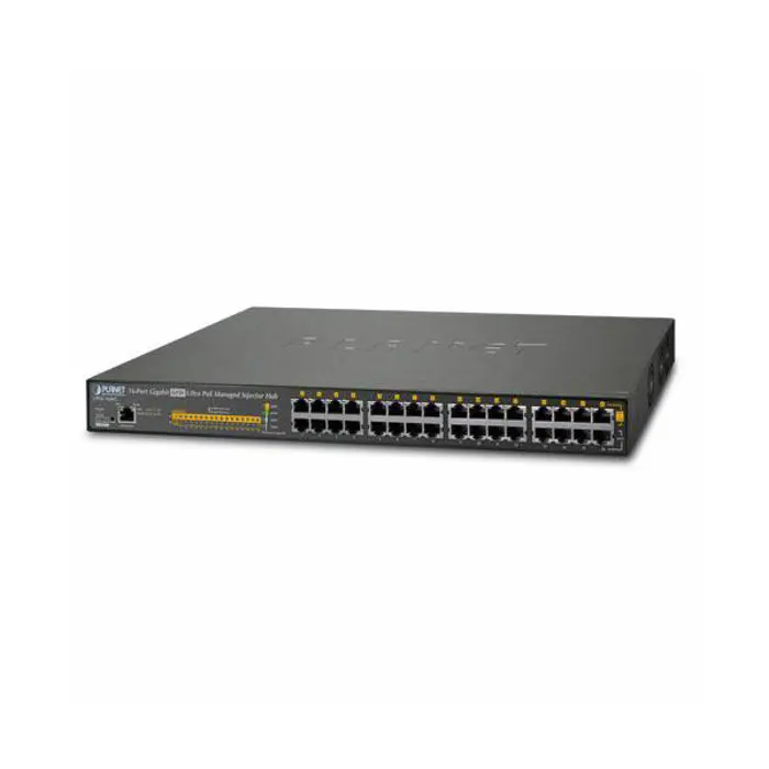 Planet 16-Port Gigabit 60W Ultra PoE Managed Injector Hub (600W)