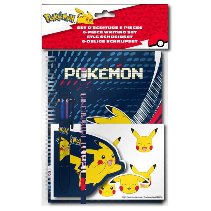 POKEMON - PIKACHU - STATIONERY SET 6V1