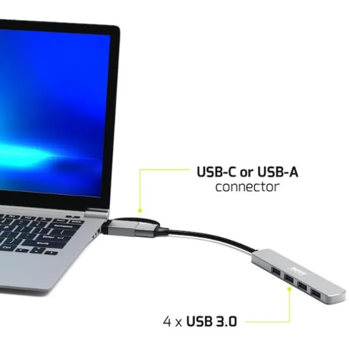 Port HUB USB-C/A 4 porta USB-A 3.0 5Gbps, 900161