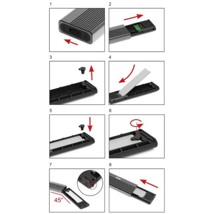 Port kućište za M.2 NVMe SSD disk, 900046