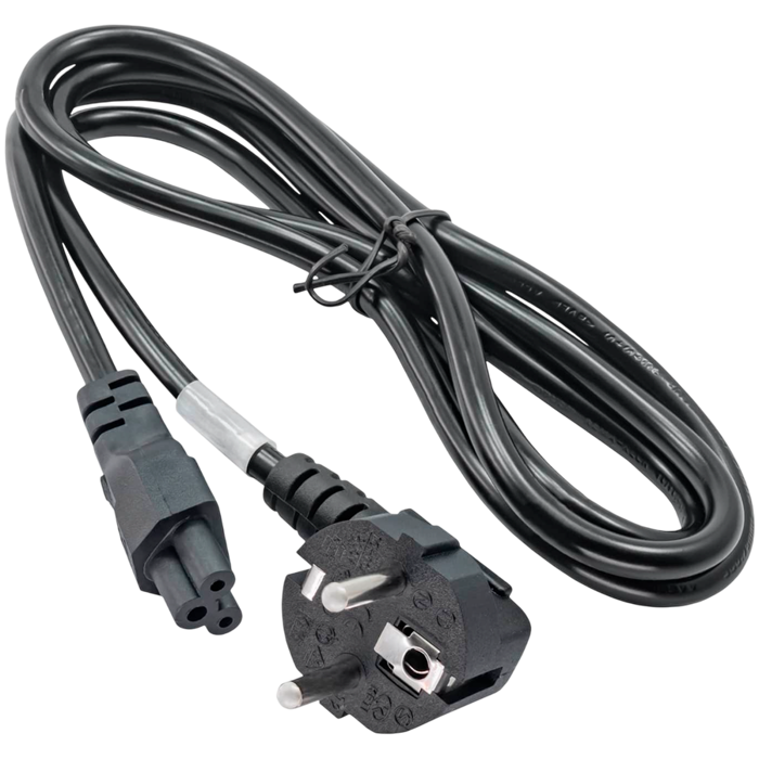 Power Cord AK-NB-01A for notebooks VDE IEC C5 250V/50Hz 1.5m, AK-NB-01A