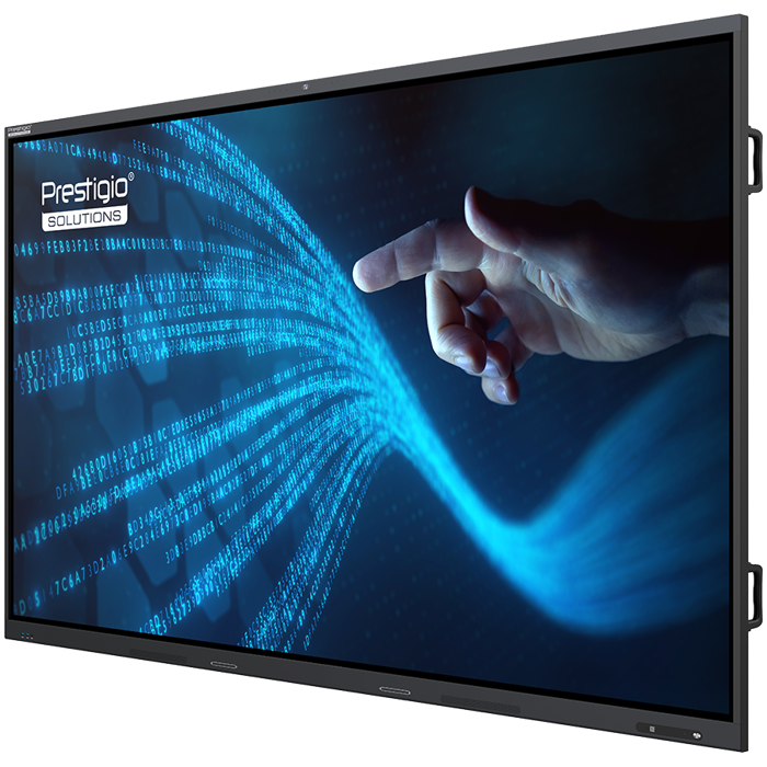 PRESTIGIO SOLUTIONS Multiboard 110-inch Light+ Gen 2, Android 13, Google EDLA, AI Camera, NFC, 16/128GB, black, PSMB011P111