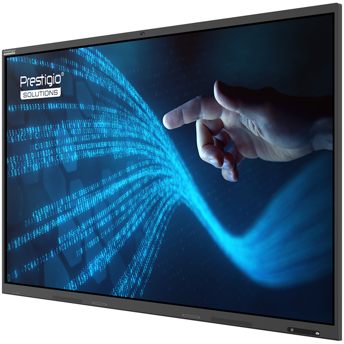 PRESTIGIO SOLUTIONS Multiboard 98-inch Light+ Gen 2, Android 13, Google EDLA, AI Camera, NFC, 16/128GB, black, PSMB011P981