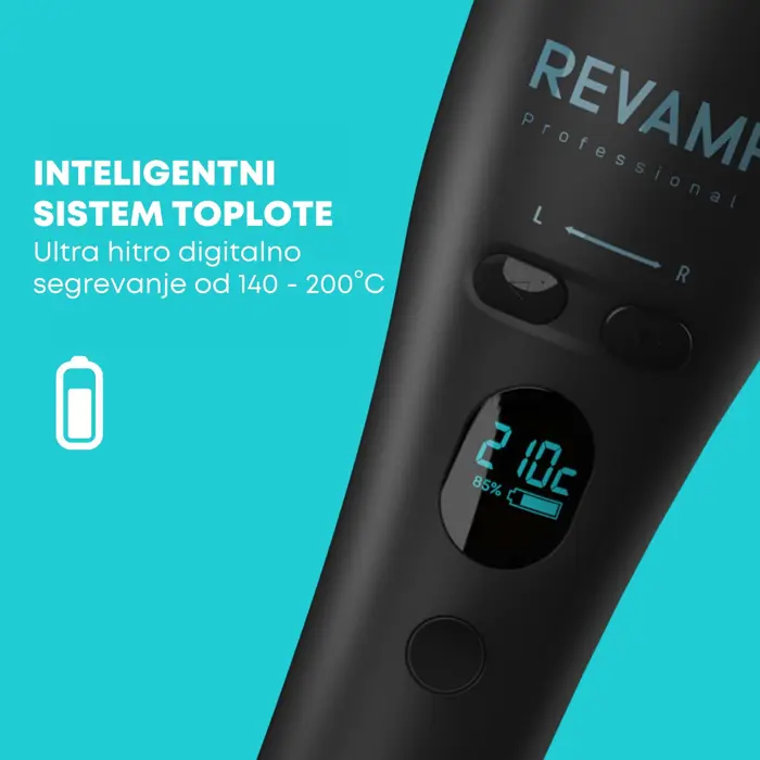 REVAMP iGEN PROGLOSS CORDLESS HOLLYWOOD CURL AUTOMATIC ROTATING CURLER - CL-2750