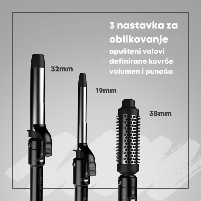 REVAMP MULTI-STYLE REVOLVE 3-IN-1 REVOLVING STYLER CL-3500