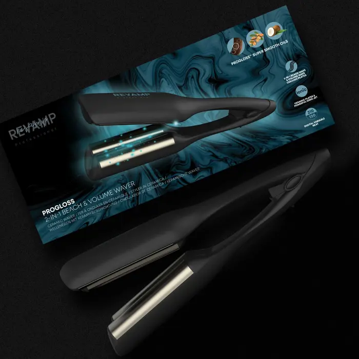 REVAMP PROGLOSS 2-IN-1 BEACH & VOLUME WAVER WV-3000