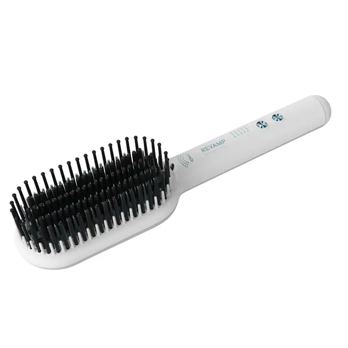 REVAMP PROGLOSS DEEPFORM CERAMIC STRAIGHTENING BRUSH - WHITE BR-1850