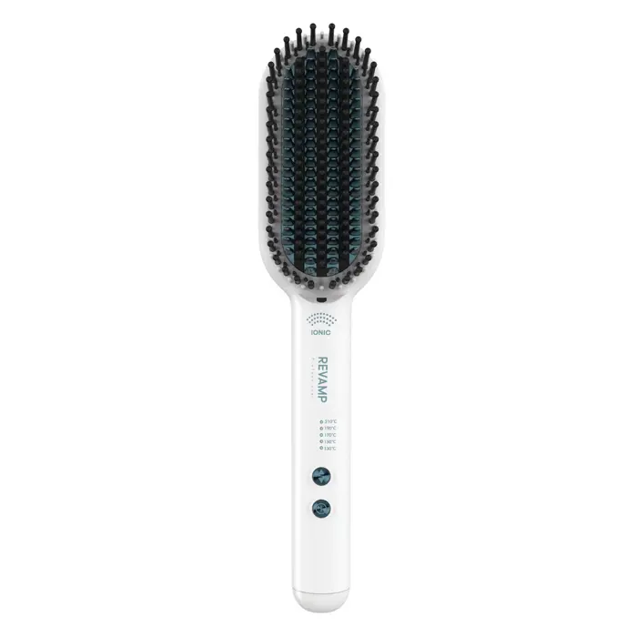 REVAMP PROGLOSS DEEPFORM CERAMIC STRAIGHTENING BRUSH - WHITE BR-1850