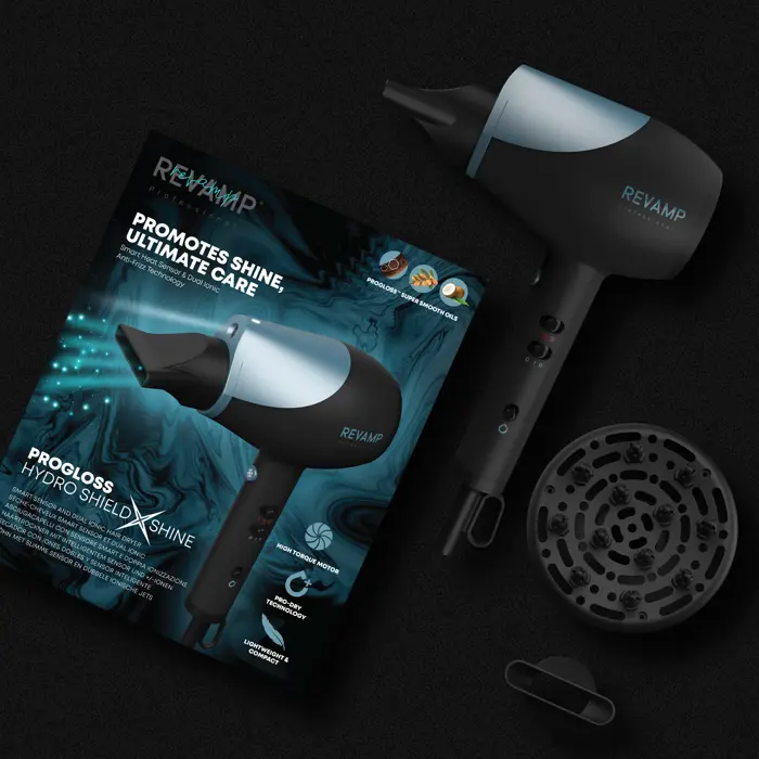 REVAMP PROGLOSS HYDRO SHIELD X SHINE HAIR DRYER DR-6000